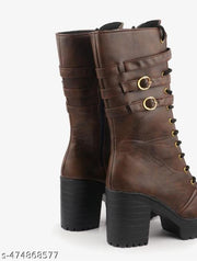 belt boot design long women boot