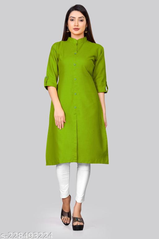 COLLR PLAIN KURTI
