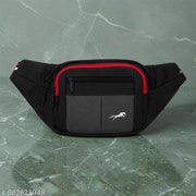 Waist Bag Men & Women Side Pouch for Travel & Sports Waterproof Adjustable Strap Waist Bag  (Black)