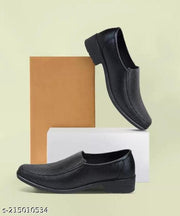Ajanta Black Washable Shoe for Men (PG0460)