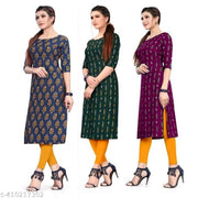 Festive and daily wear kurti for women-Combo piece_3