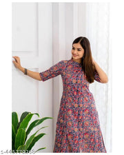 Women kurti flowers print