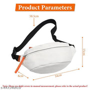 Waist Bags for Men Women Fanny Pack Mens Chest Bag Cross Body Nylon Shoulder Bag for Commuting Travel Outdoor Activities Cycling