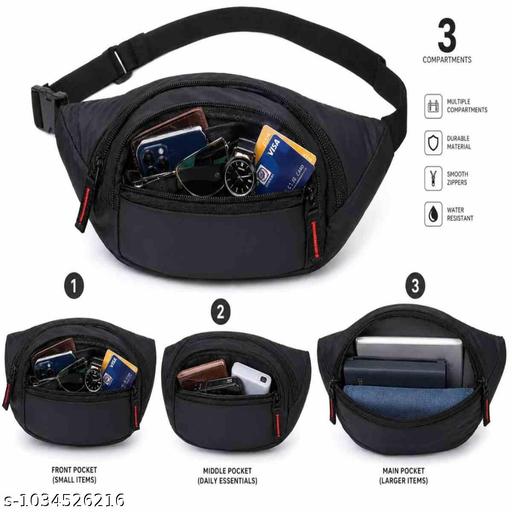 Holdex Everyday Waist Bag | Premium Quality Hip Bag for Office & Travel