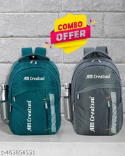 Combo of 2 casual Boys Girls Office School College Backpack Bag