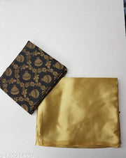 ORGINAL SATIN SILK SAREE WITH JACQUARD BLOUSE