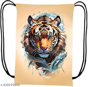 Printed Dori Bag Drawstring Backpack Small Bag Gym Bag tution bag Gift Bag for Everyday Use