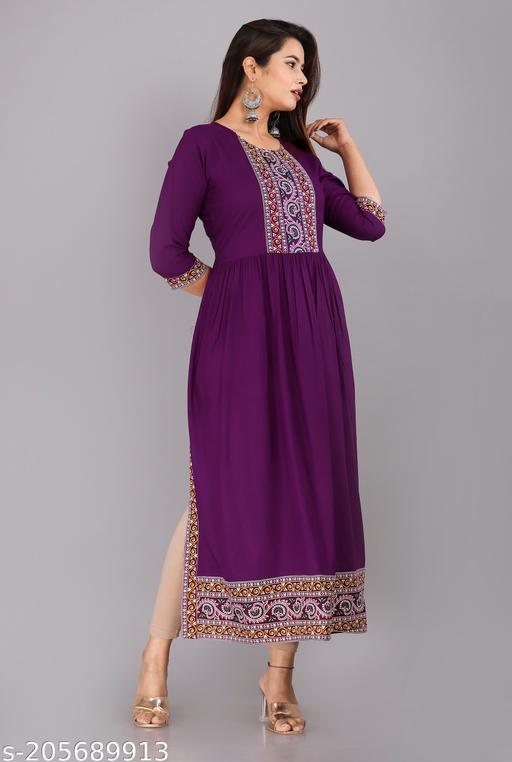 Three-Quarter Sleeves WOMEN new stylish NAYARA Cut kurti