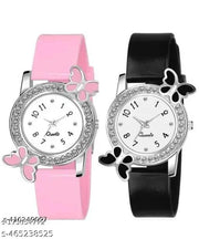 combo pack classic&unique look with METAL belt scrunchy bands watch for woman&girl's combo pack 2
