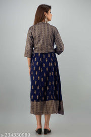 Rayon Anarkali kurta with jacket .