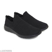 Sports Running, Walking & Gym with Casual Lace-Up Shoes for Men's & Boy's (All Black)