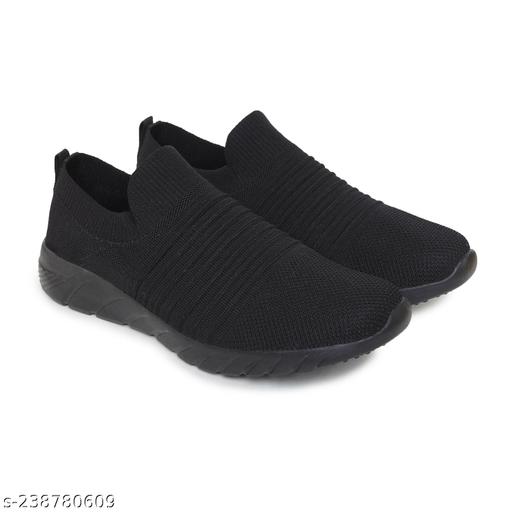 Sports Running, Walking & Gym with Casual Lace-Up Shoes for Men's & Boy's (All Black)