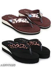 Two Soft Comfortable & Stylish Women's Daily Use Slipper/Flipflop for Women & Girls Combo of 2