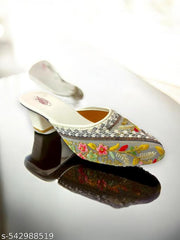 heel Embroidery Half multi jutis for women