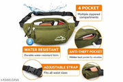 MOUNTER Waist bag for men and women - Anti Theft, Water Resistant, Lightweight and Adjustable Fanny Pack Belt Pouch for Hiking, Travel & Outdoor Sports