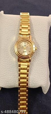Party wear fancy Golden watch for women and girls