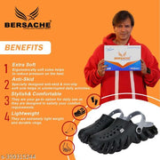 Bersache Comfortable Stylish fashionable Clogs For Men (Black)
