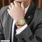New fashion rhinestone men watches quartz full full stainless steel casual wrist watch for Boys and men.