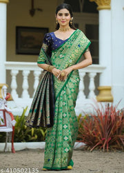 cotton silk jacquard with blouse