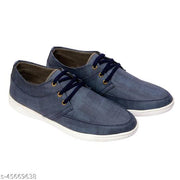 LE GREEM Men's Blue Comfortable & Smart Synthetic Lace Up Running  Walking  Casual Shoes Sneakers