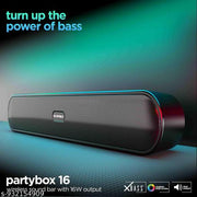 Portable Bluetooth Speaker, 10 Watts, Upto 8h Backup, Dual Drivers + Dual Passive Radiators, Call Function, Bluetooth v5.3 | USB | mSD| AUX, TWS, RGB LED