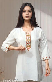 short emb kurti