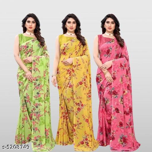 Kanooda Prints Printed Georgette Saree