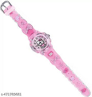 Analog Dial Cartoon 3D Printed Strap & Glowing Light Transparent Watch for Kids (Age:3-10 Years) NEW DESIGN