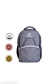 GO PACKAGES 36L Laptop Backpack for Men and Women | Laptop Bag 15.6 inch | Office Bag | Work, Business, Casual, College | GREY