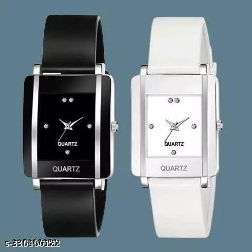 Women Analog Watches square Dial Watch combo