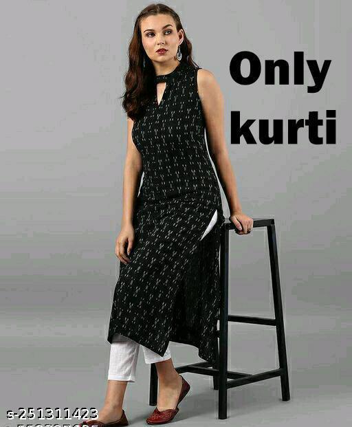 Jaigeet Fashion Black Kurta Only