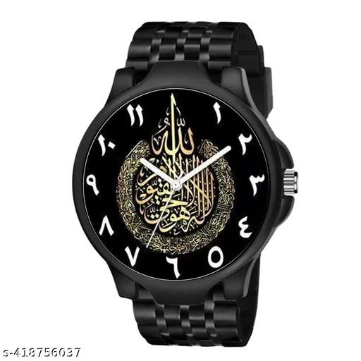 KINGLAND black Silicon Belt Watch For boys,Men