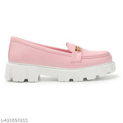 EVOLTAR women metal buckle synthetic matte moccasin loafer | Elegant Ballerina Loafers for Women | Lightweight & Durable Moccasins with Premium Material | Great for Walking, Office & Casual Wear | Smart Casual Shoes for Women & Girls