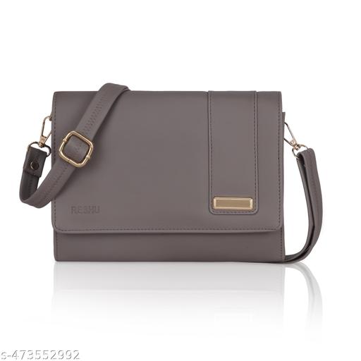 RESHU 6 card slot premium PU leather with heart batch fitting  zipper hand purse for women