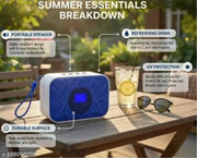 Mini Wireless Bluetooth Speaker with RGB LED Lights & Built-in Phone Holder – Portable Hi-Fi Rechargeable Speaker for Home, Outdoor & Travel