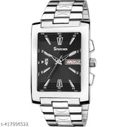Spencher Square Dial Date & Day Function Analog Watch For Men & Boys