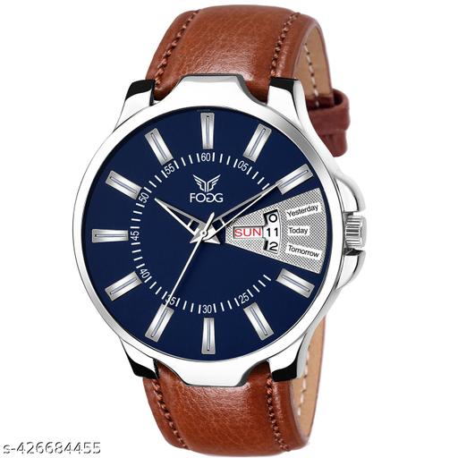 Voguish Leather Strap Analog Wrist Watches For Boy And Men (Brown Staps) |Watch For Men|watch for boy |Men's Watch| Gift For Men|Analog Watch|