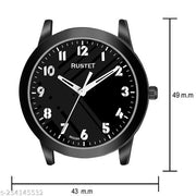 RUSTET  LD-BK0060-BLK Black Silicone Strap Men Analog Watch - For Men