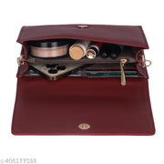 adjustable 5 zipper pocket with card holder premium stylish leather sling bag