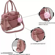 Trendy Fashionable Women Handbags Women Trendy Hand Bag Grey Color For Girls Women Stylish Hand Bag pink pam pam