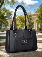 Trendy Black Shoulder Bag with Multiple Compartments I women handbag I Ladies handbag I College bag I Ladies Purse I Partywear bag I Handbags, sling bags, shoulder bags, tote bags, laptop bags, office bags, college bags, travel bags, leather bags.