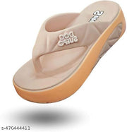 614-PEACH PLATFORMS SANDAL FOR WOMEN