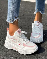 Vosco Women's Stylish Casual Sports Walking Running Sneakers Shoes For Girl And Women Pink Sky Women's Stylish Casual Sports Walking Running Sneakers Shoes For Girl And Women