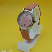 Best Quality Shiny Round Dial Solid Designer Slim Fit Leather Belt watches for women watches for Girls Watches for ladies watch for womens analog watches accessories wrist watches Pack of 1
