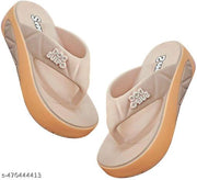 614-PEACH PLATFORMS SANDAL FOR WOMEN