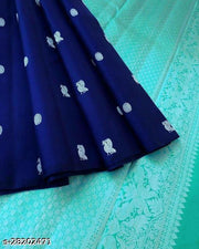 KAnjeevaram Kanjeevaram silk Royal Blue Jaquard Saree with blouse