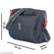 Unisex Waterproof Crossbody Sling Bag for Men & Women | Messenger Side Bag with Multi-Pockets & Adjustable Strap | Ideal for Travel, Office, College & Daily Outdoor Use (Navy Blue)  Grey, & Black