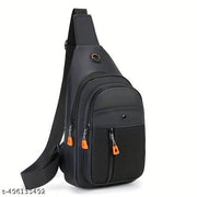 1pc Durable Chest Bag, Outdoor Mountaineering Cycling Travel Crossbody Bag, Small Lightweight Portable Waist Bag, Three-layer Large Capacity Fanny Pack