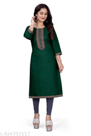 stylelist kurti with embroidered work