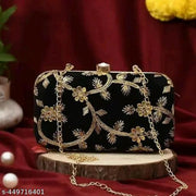 "Sky Wing Embroidered Minimalist Elegance Clutch: Sleek, Compact, and Fashion-Forward Design"